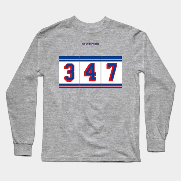Rep Your Area Code (NYR 347) Long Sleeve T-Shirt by RUTSSports